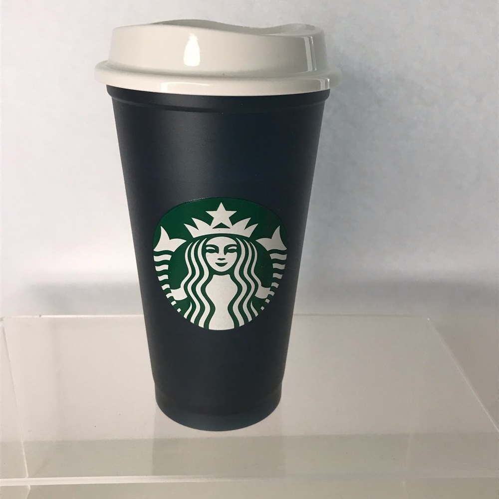 STARBUCKS - Reusable Coffee/Tea Plastic Mug Travel Tumbler With Lid